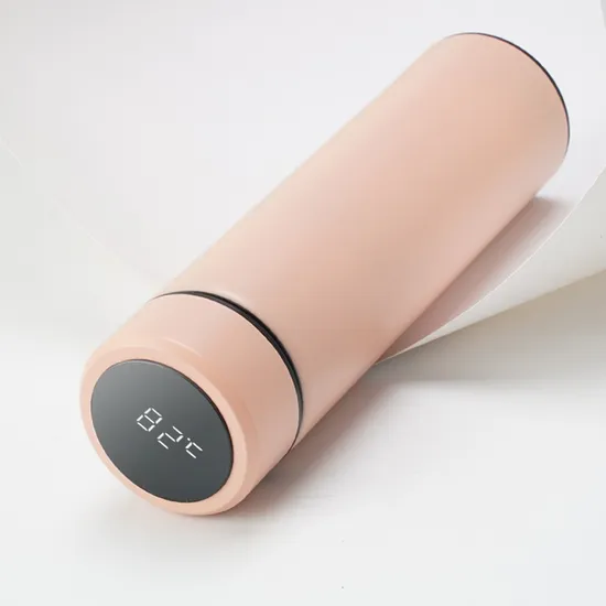 Frascos a vácuo de temperatura digital LED copo térmico com isolamento inteligente