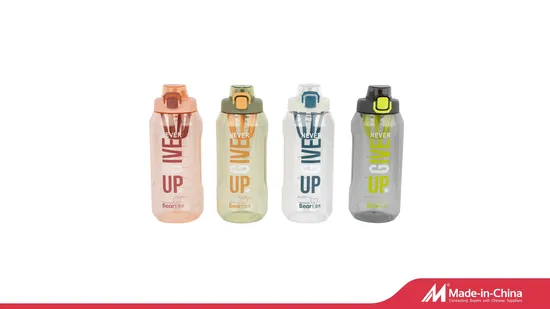 Garrafa de água esportiva personalizada 2023 livre de BPA 2.000 ml de plástico para academia