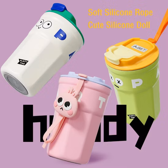 Atacado logotipo personalizado copo mágico café leite chá suco copo caneca de aço inoxidável garrafa de viagem para beber