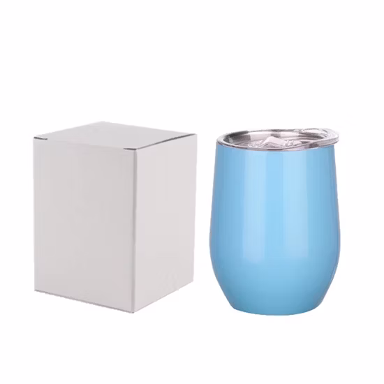 Caneca de café de 12 onças copo térmico para bebida com tampa de aço inoxidável isolado a vácuo caneca de parede dupla